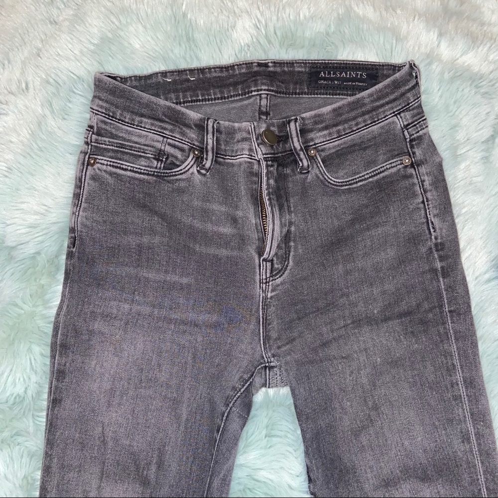 grey GRACE skinny jeans from ALL SAINTS